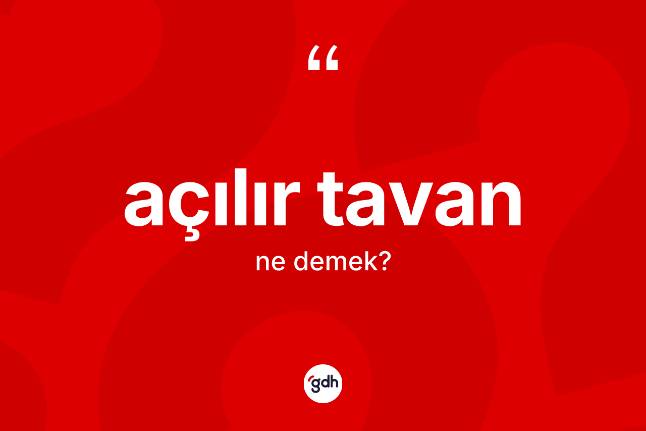 Açılır tavan nedir?