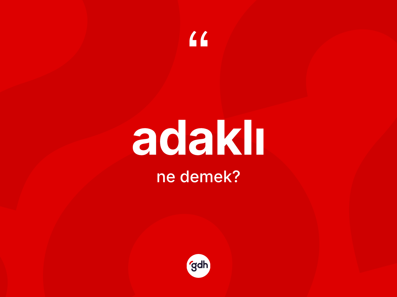 Adaklı nedir? Adaklı'nın TDK'ya göre anlamı nedir?