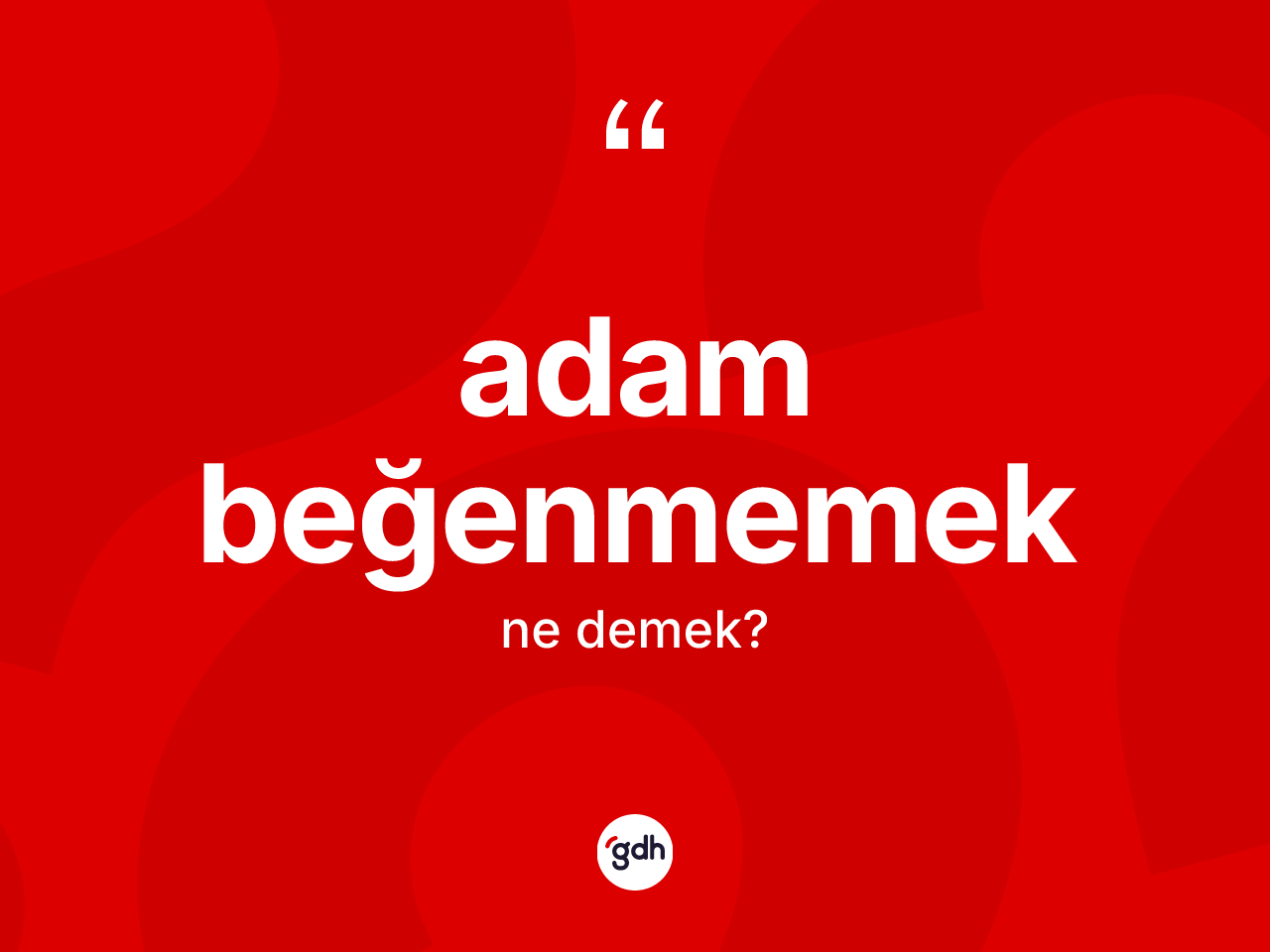 Adam beğenmemek deyimi ne demek? Adam beğenmemek ifadesi nasıl kullanılır?