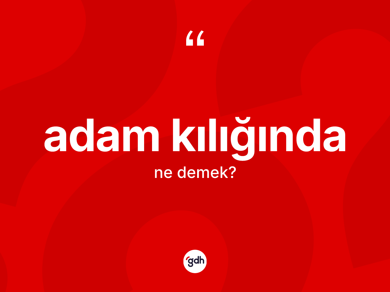 Adam kılığında kelimesinin sözlükteki tanımı nedir? Adam kılığında kelimesinin kaç farklı anlamı var?