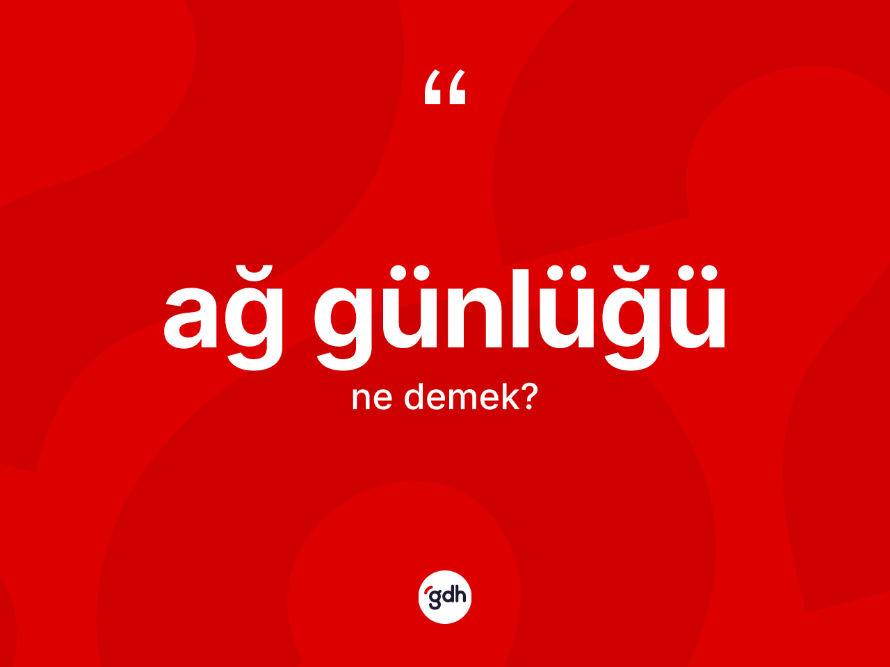 Ağ günlüğü kelimesinin sözlükteki tanımı nedir? Ağ günlüğünün TDK'ya göre anlamı nedir?