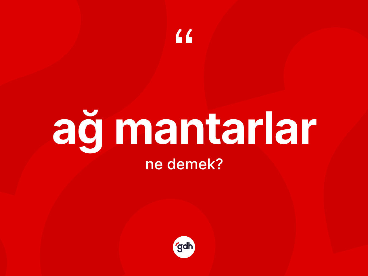 Ağ mantarlar kelimesinin tanımı nedir? Ağ mantarlar kelimesinin TDK anlamı nedir?