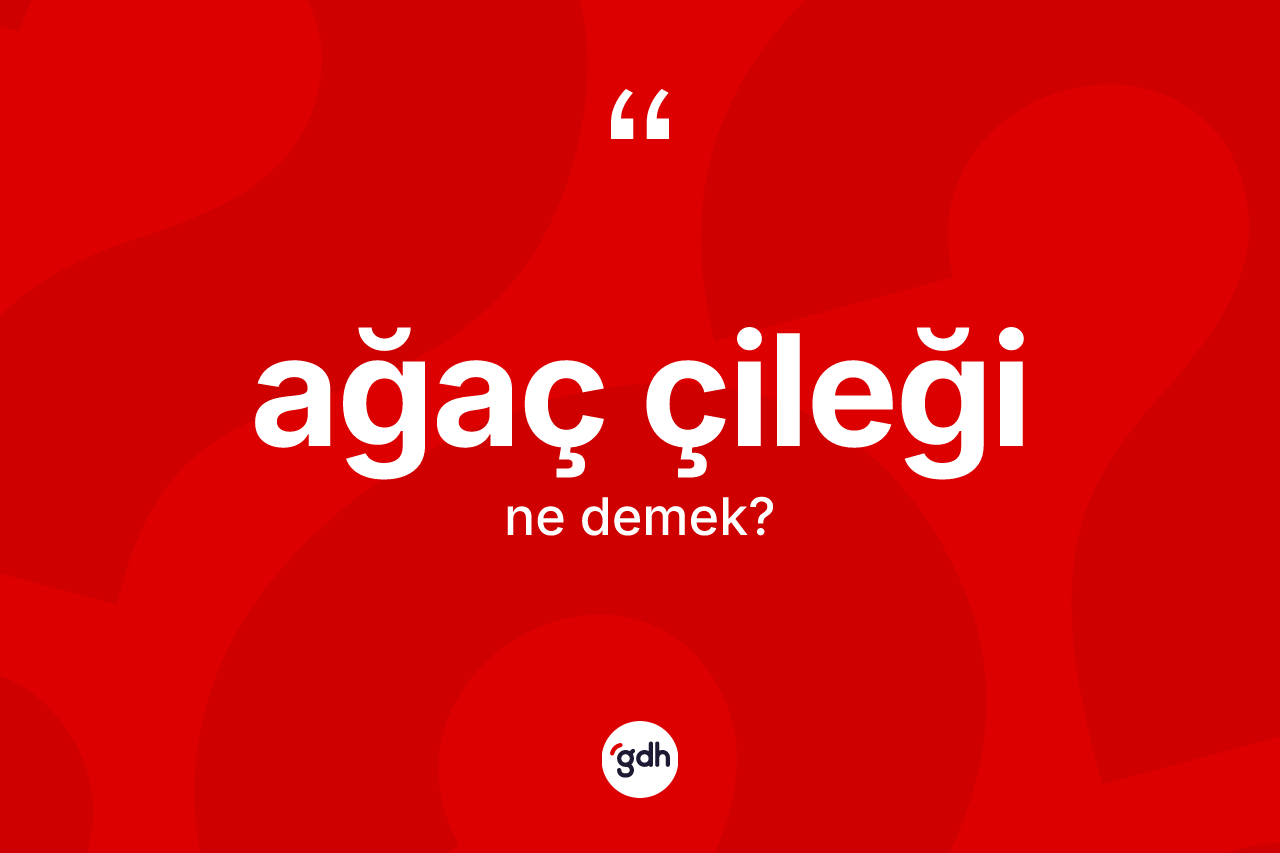 Ağaç çileği kelimesinin anlamı nedir?