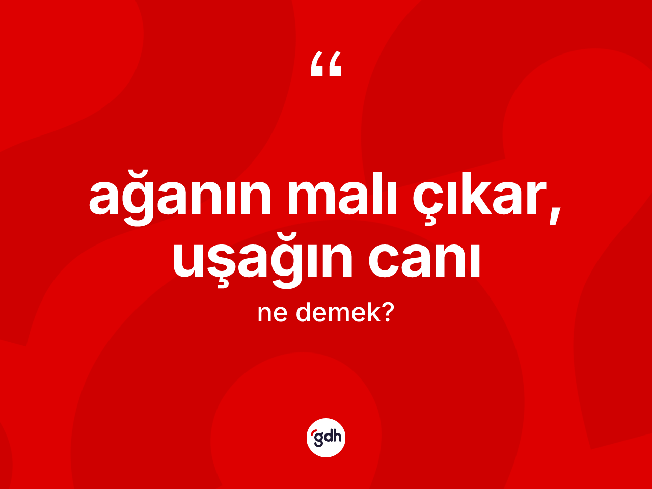 Ağanın malı çıkar, uşağın canı ne demek? Ağanın malı çıkar, uşağın canı ifadesinin sözlük anlamı nedir?