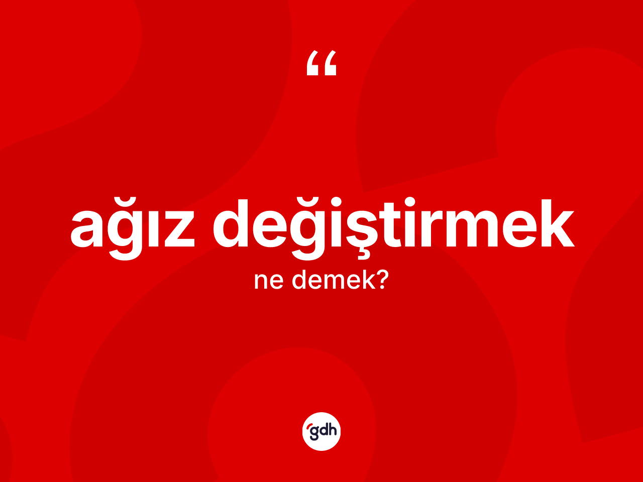 Ağız değiştirmek ne demek? Ağız değiştirmek ifadesi nerede kullanılır?