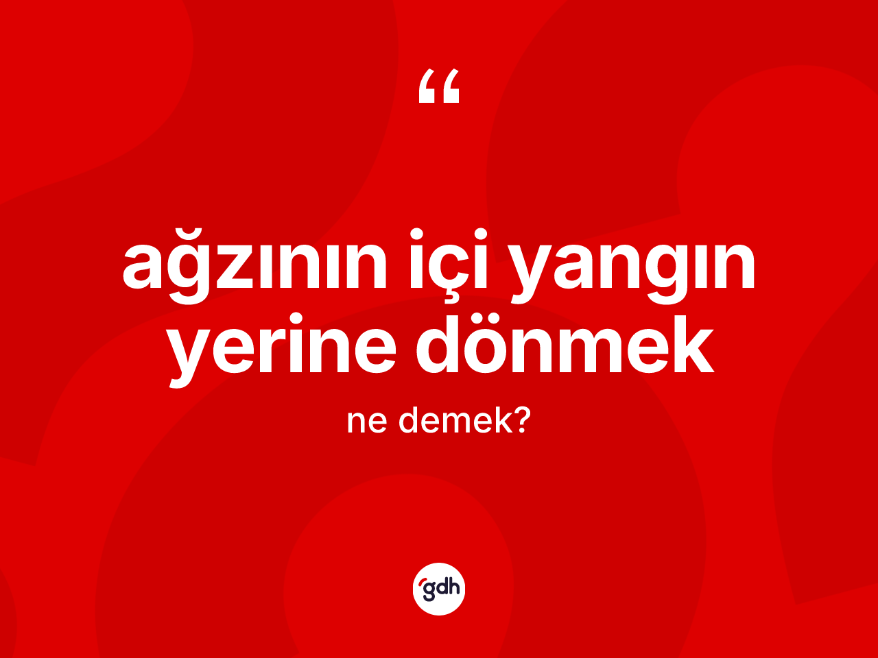 Ağzının içi yangın yerine dönmek ifadesi ne demek? Ağzının içi yangın yerine dönmek ifadesi nerede kullanılır?