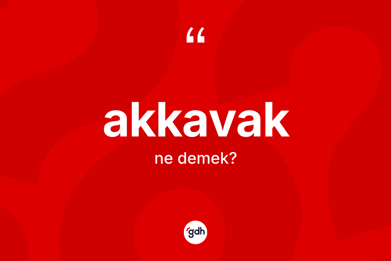Akkavak nedir? Akkavak kelimesinin özellikleri nelerdir?