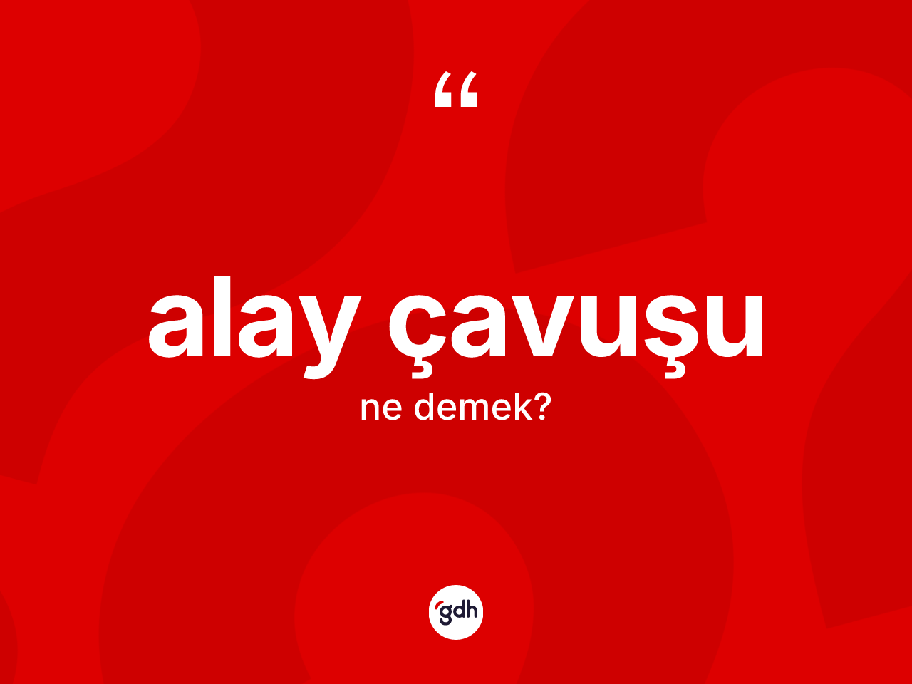 Alay çavuşu kelimesinin anlamı nedir? Alay çavuşu kelimesinin TDK'ya göre açıklaması nedir?