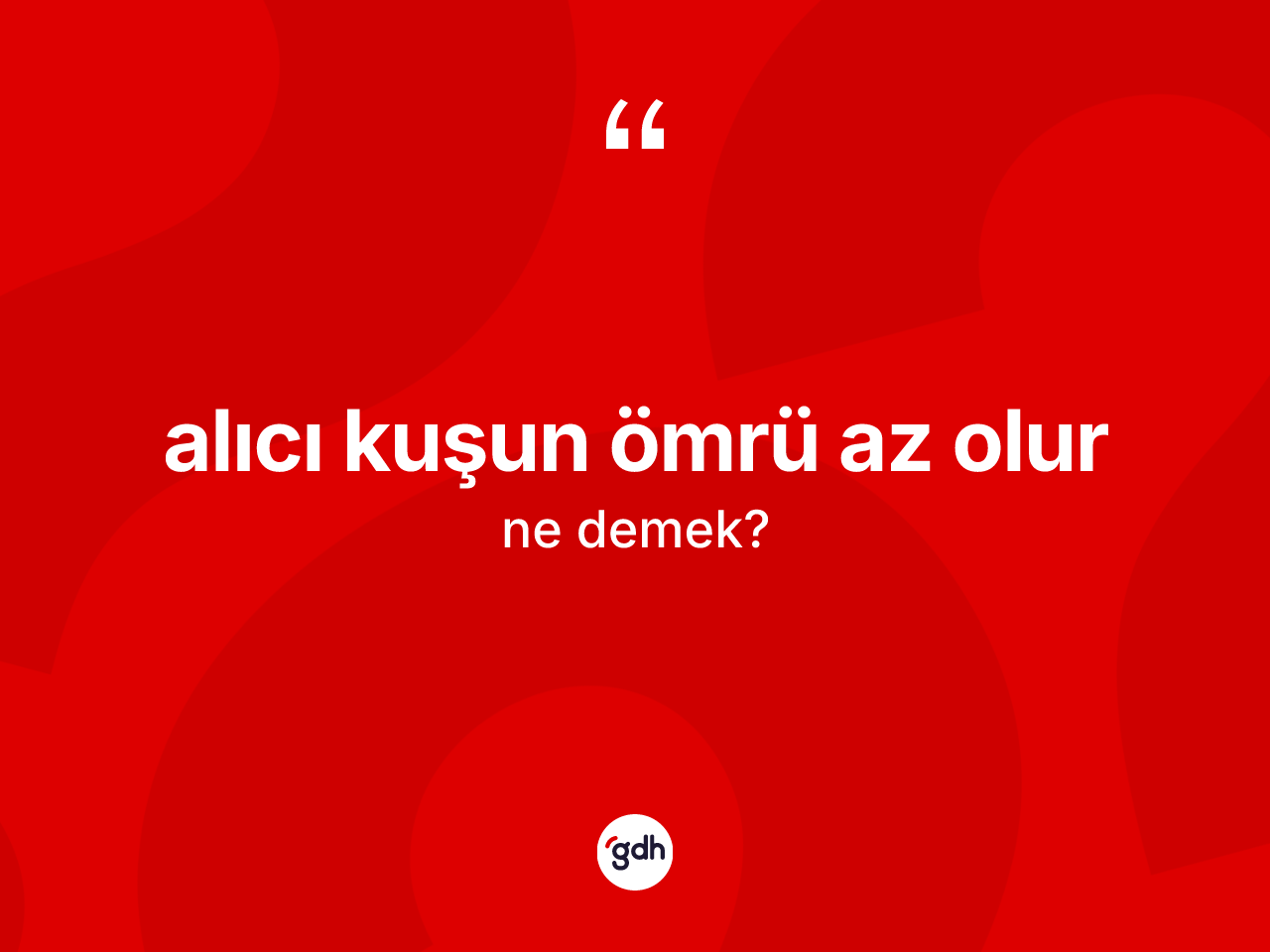 Alıcı kuşun ömrü az olur ifadesinin sözlükteki anlamı nedir? Alıcı kuşun ömrü az olur sözü hangi durumlarda kullanılır?
