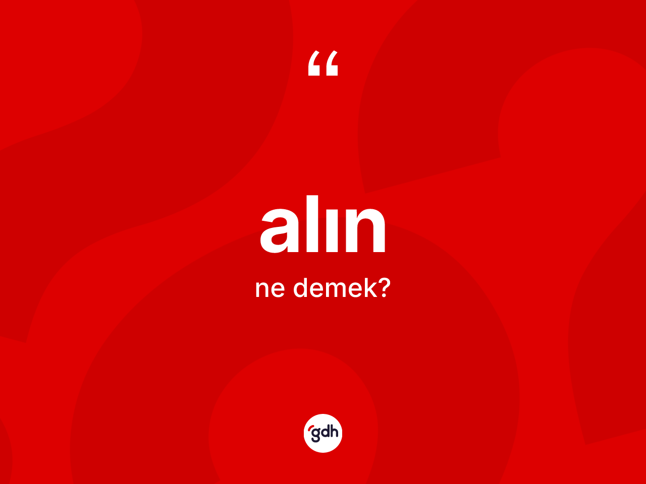 Alın ne anlama gelir? Alın kelimesinin TDK'ya göre açıklaması nedir?