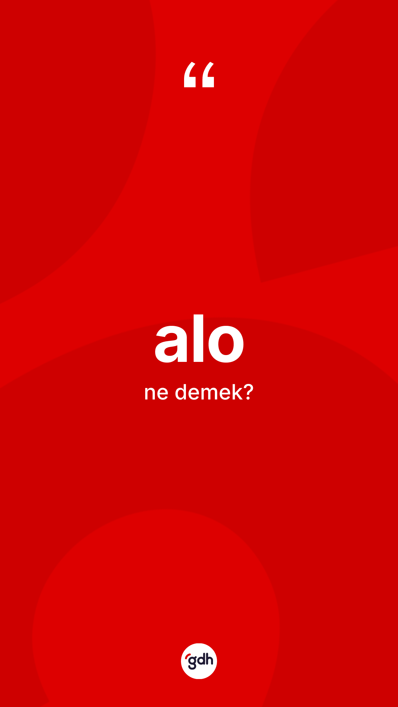 Alo kelimesi ne anlama gelir? Alonun ksaca tanm nedir?