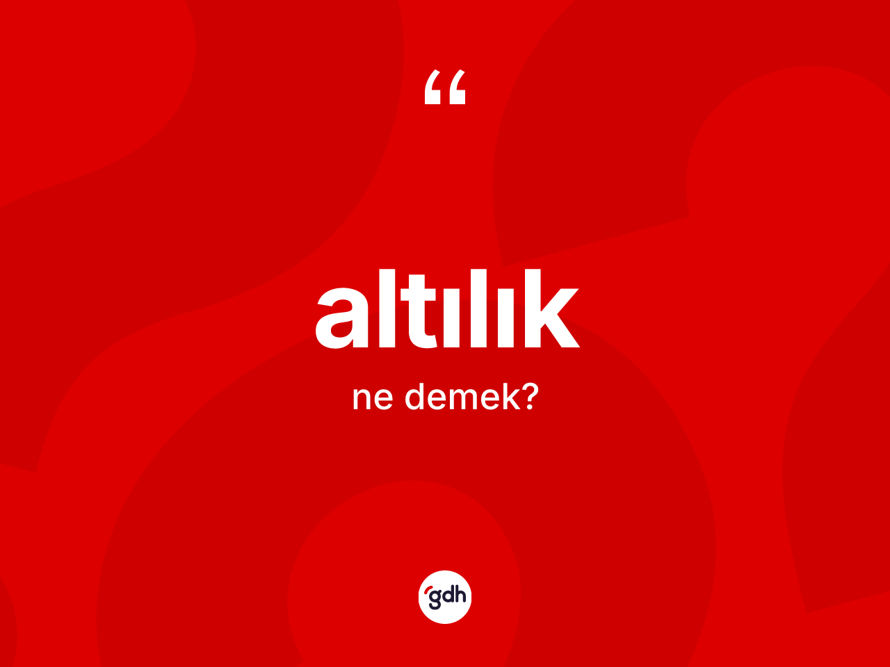 Altılık kelimesinin tanımı nedir? Altılık kelimesinin TDK'ya göre açıklaması nedir?