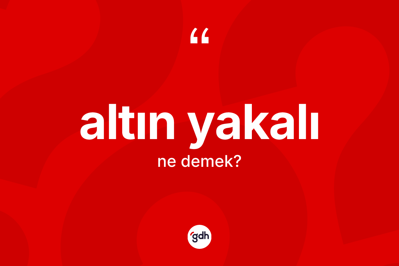 Altın yakalı kelimesinin anlamı nedir? Altın yakalının halk arasındaki kullanımı nasıldır?