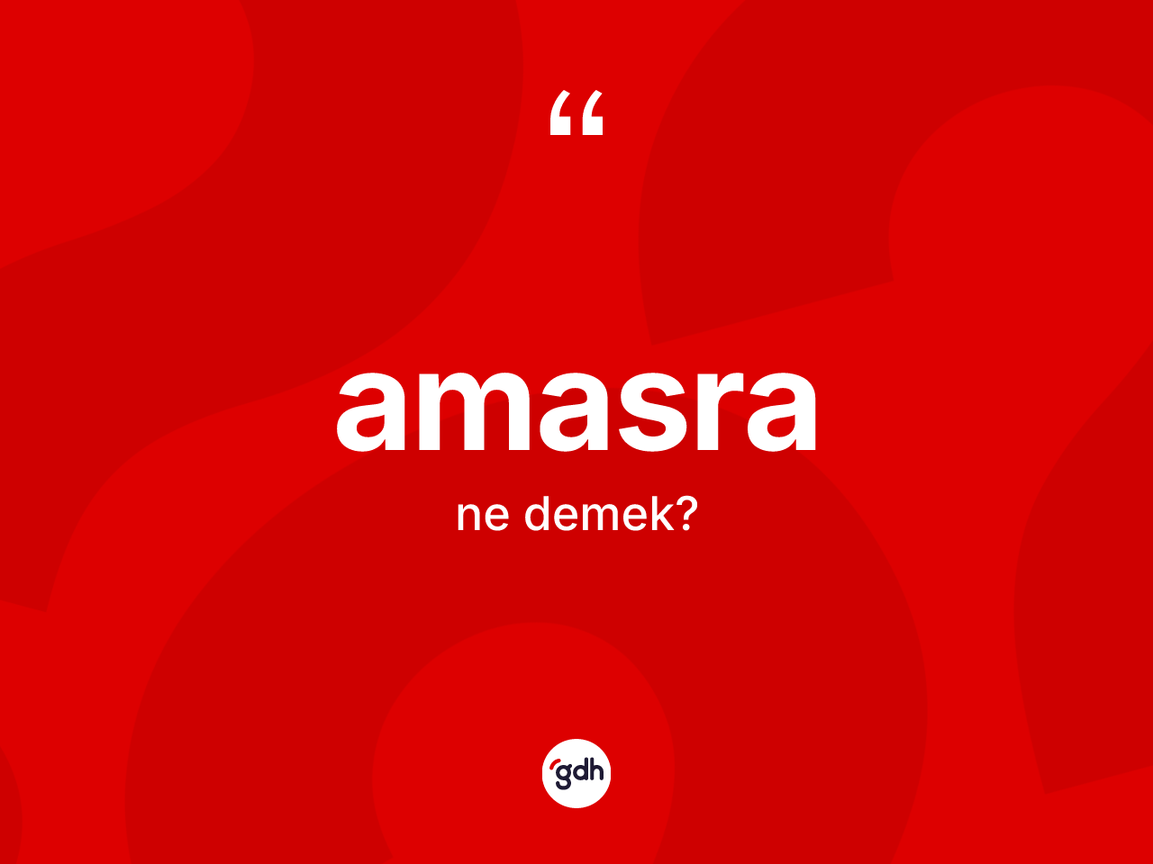 Amasra kelimesinin anlamı nedir? Amasra'nın kısaca tanımı nedir?