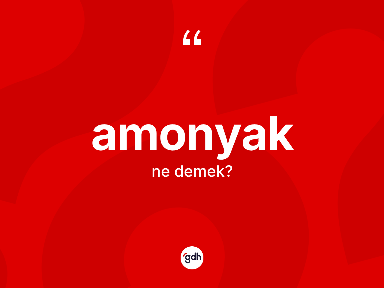Amonyak kelimesinin tanımı nedir? Amonyağın TDK'ya göre anlamı nedir?