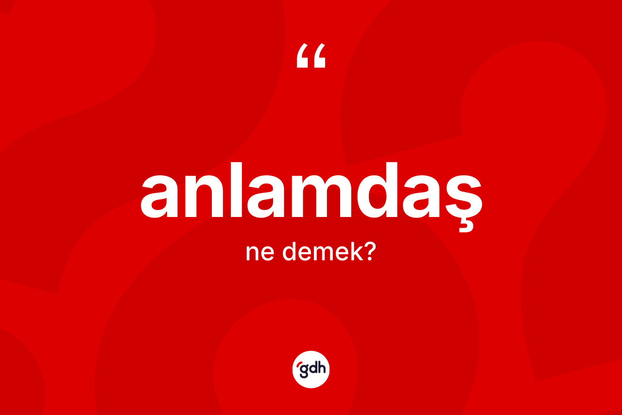 Anlamdaş kelimesi ne demek? Anlamdaş kelimesinin kaç farklı anlamı var?