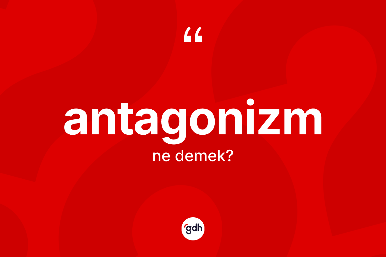 Antagonizm kelimesinin anlamı nedir?