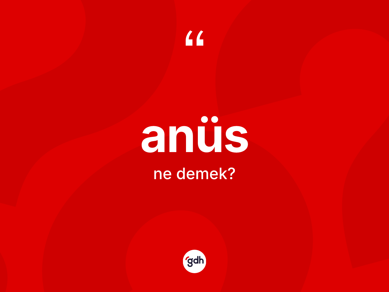 Anüs kelimesinin anlamı nedir? Anüs kelimesinin TDK anlamı nedir?