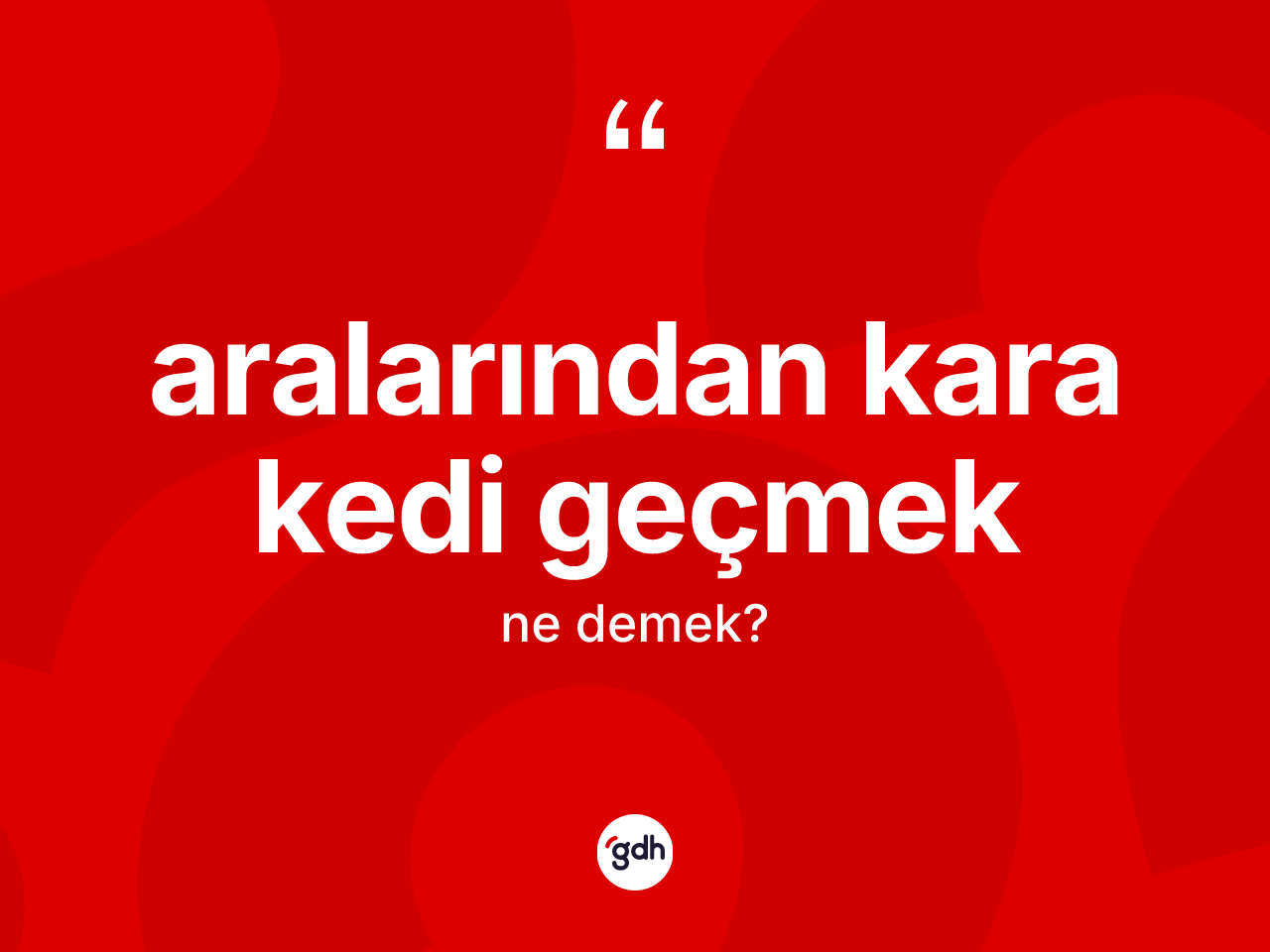 Aralarından kara kedi geçmek ifadesi ne demektir? Aralarından kara kedi geçmek ifadesi hangi durumlarda kullanılır?