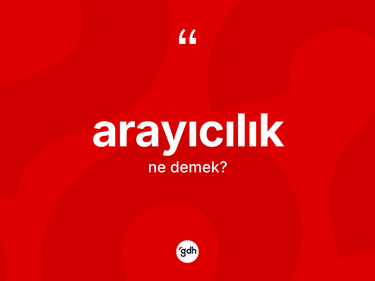 Arayıcılık ne anlama gelir? Arayıcılık kelimesinin TDK anlamı nedir?