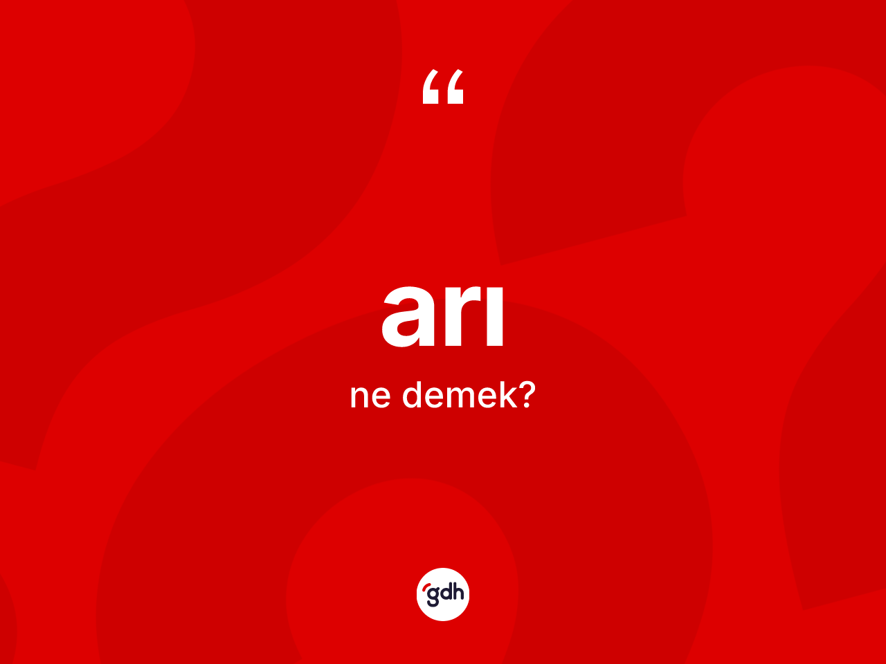Arı kelimesinin tanımı nedir? Arının kısaca tanımı nedir?
