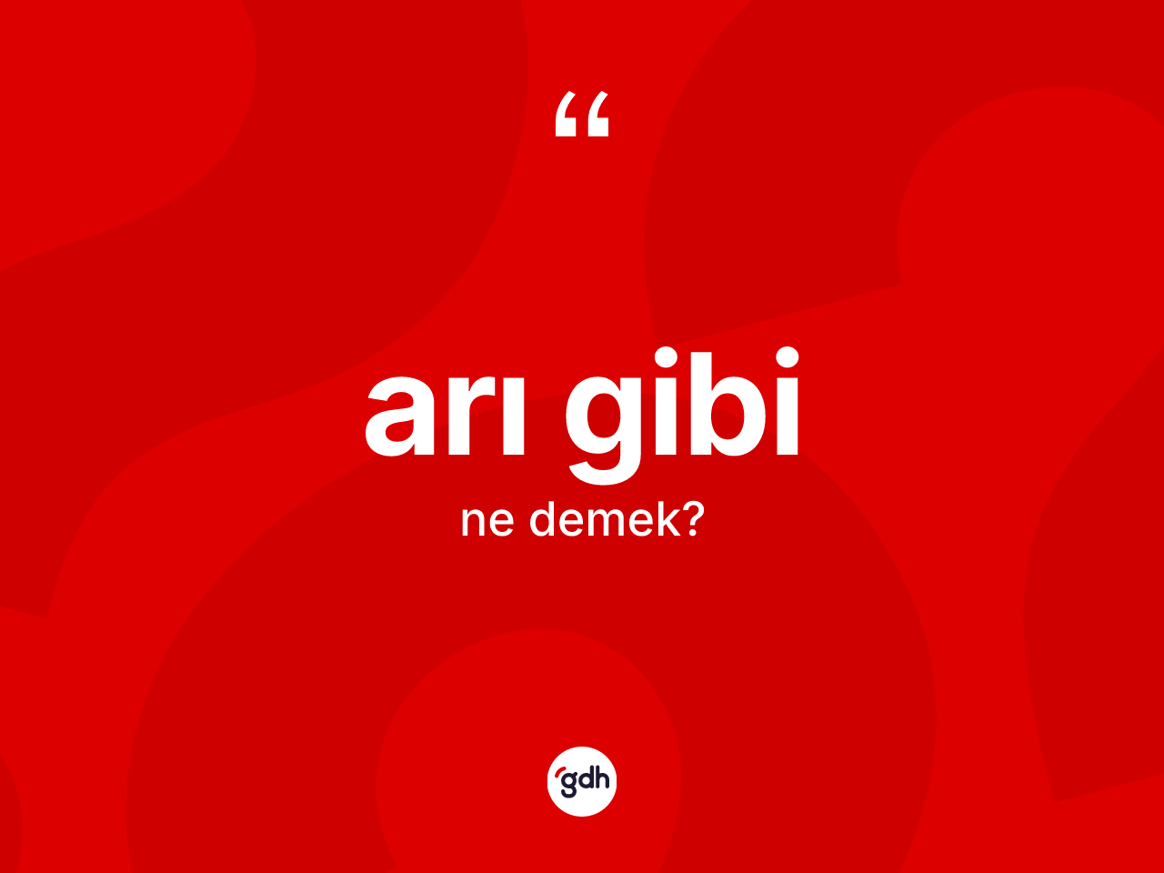 Arı gibi ifadesi ne demektir? Arı gibi ifadesi nerede kullanılır?