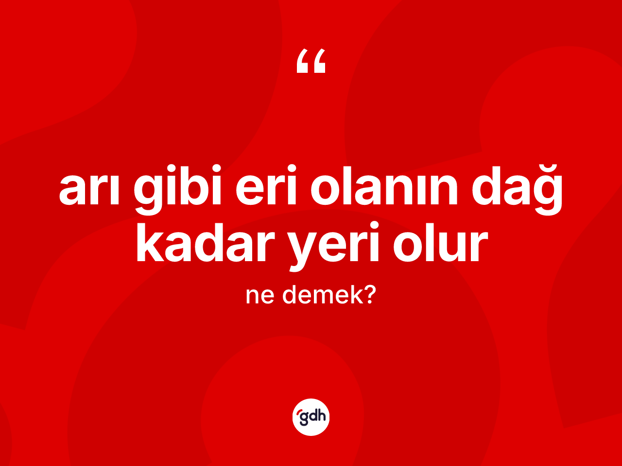 Arı gibi eri olanın dağ kadar yeri olur nedir? Arı gibi eri olanın dağ kadar yeri olur ifadesi hangi durumlarda kullanılır?