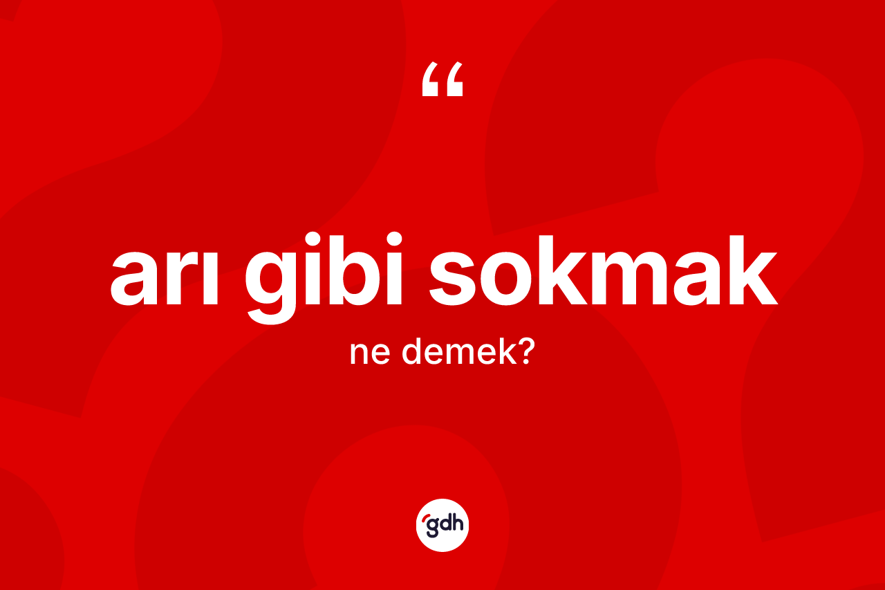 Arı gibi sokmak sözü ne anlama gelir?