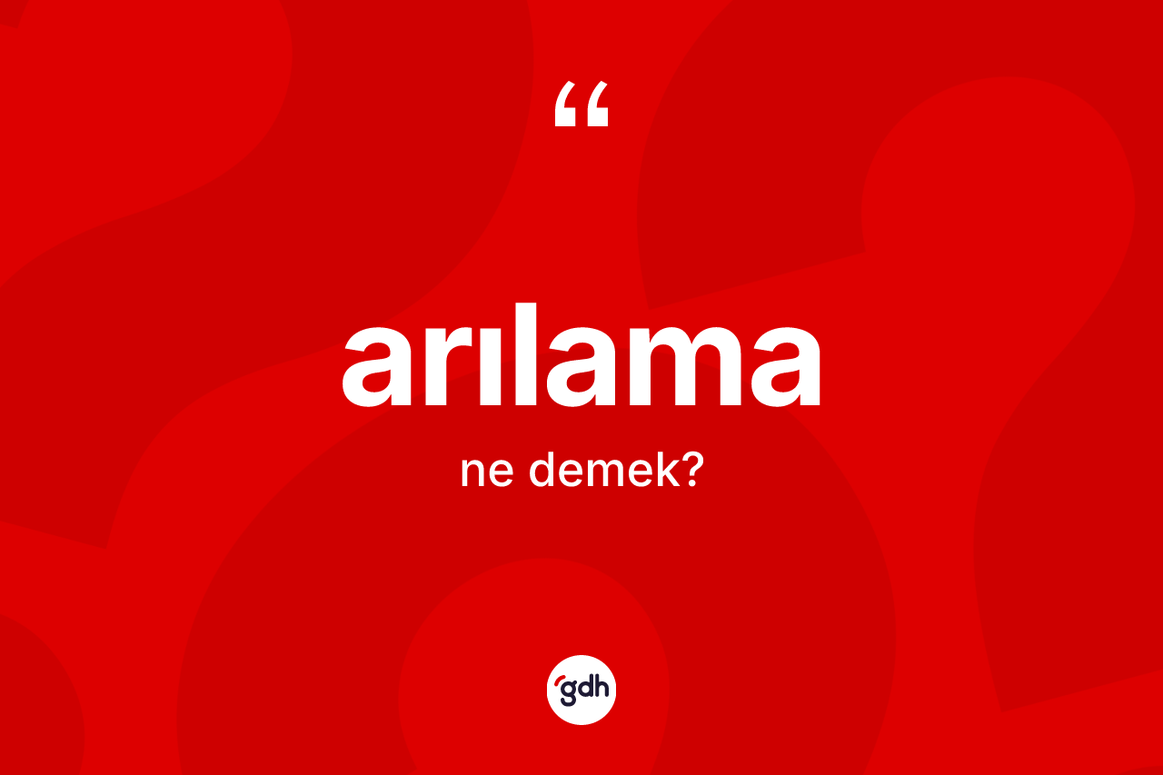 Arılama ne demek? Arılamanın kısaca tanımı nedir?