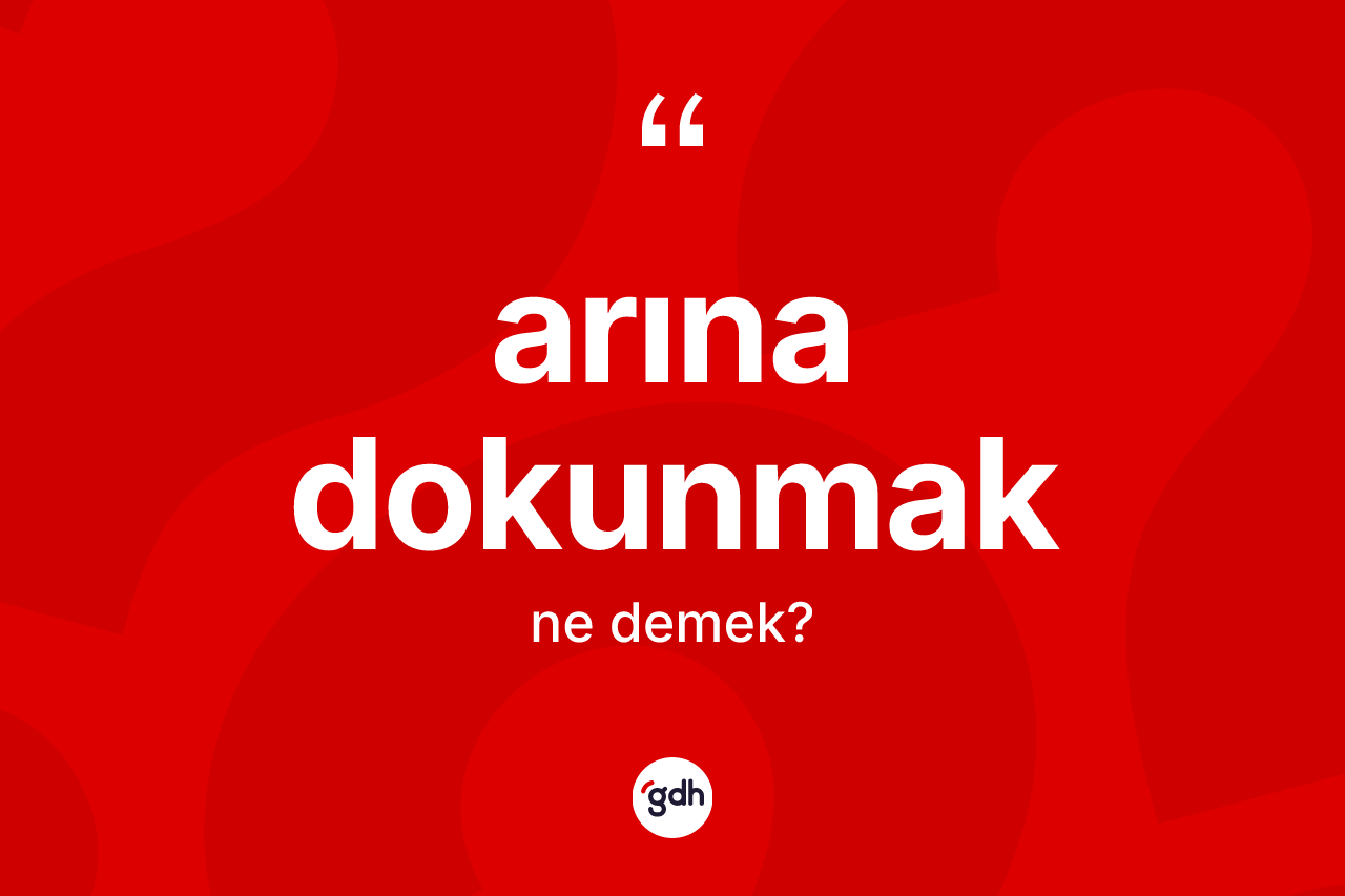 Arına dokunmak ifadesinin anlamı nedir?