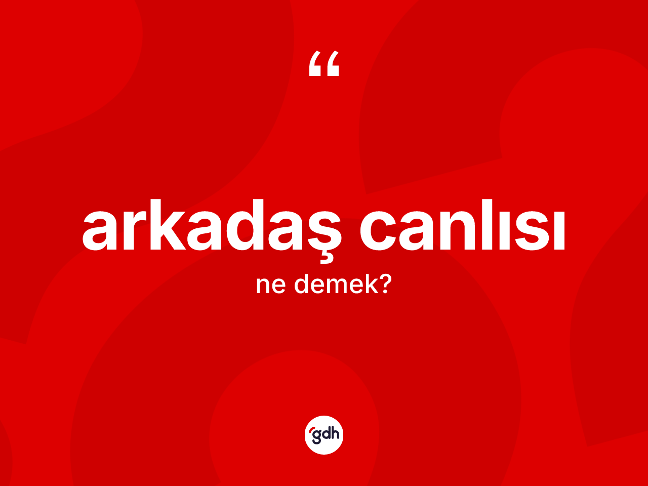 Arkadaş canlısı kelimesi nedir? Arkadaş canlısının TDK'ya göre anlamı nedir?
