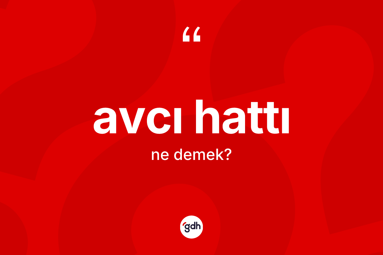 Avcı hattı kelimesi nedir?