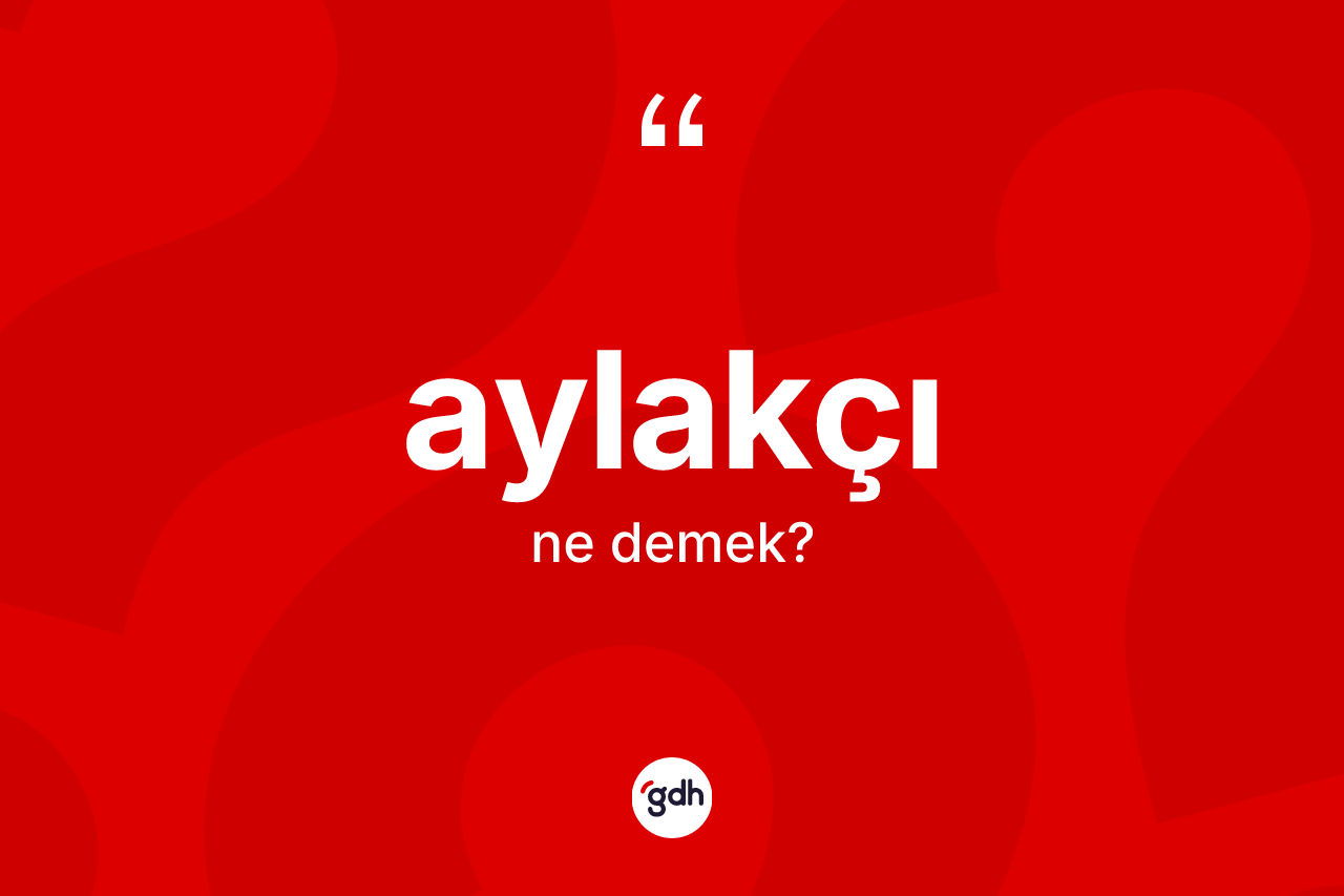 Aylakçı ne demek? Aylakçının TDK'ya göre anlamı nedir?