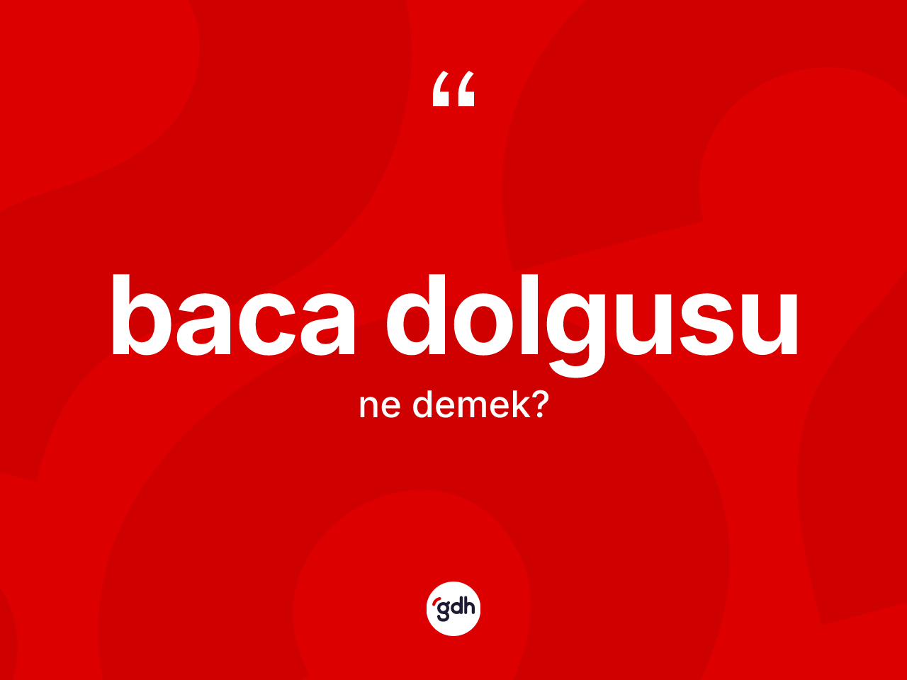 Baca dolgusu kelimesinin tanımı nedir? Baca dolgusunun TDK'ya göre anlamı nedir?