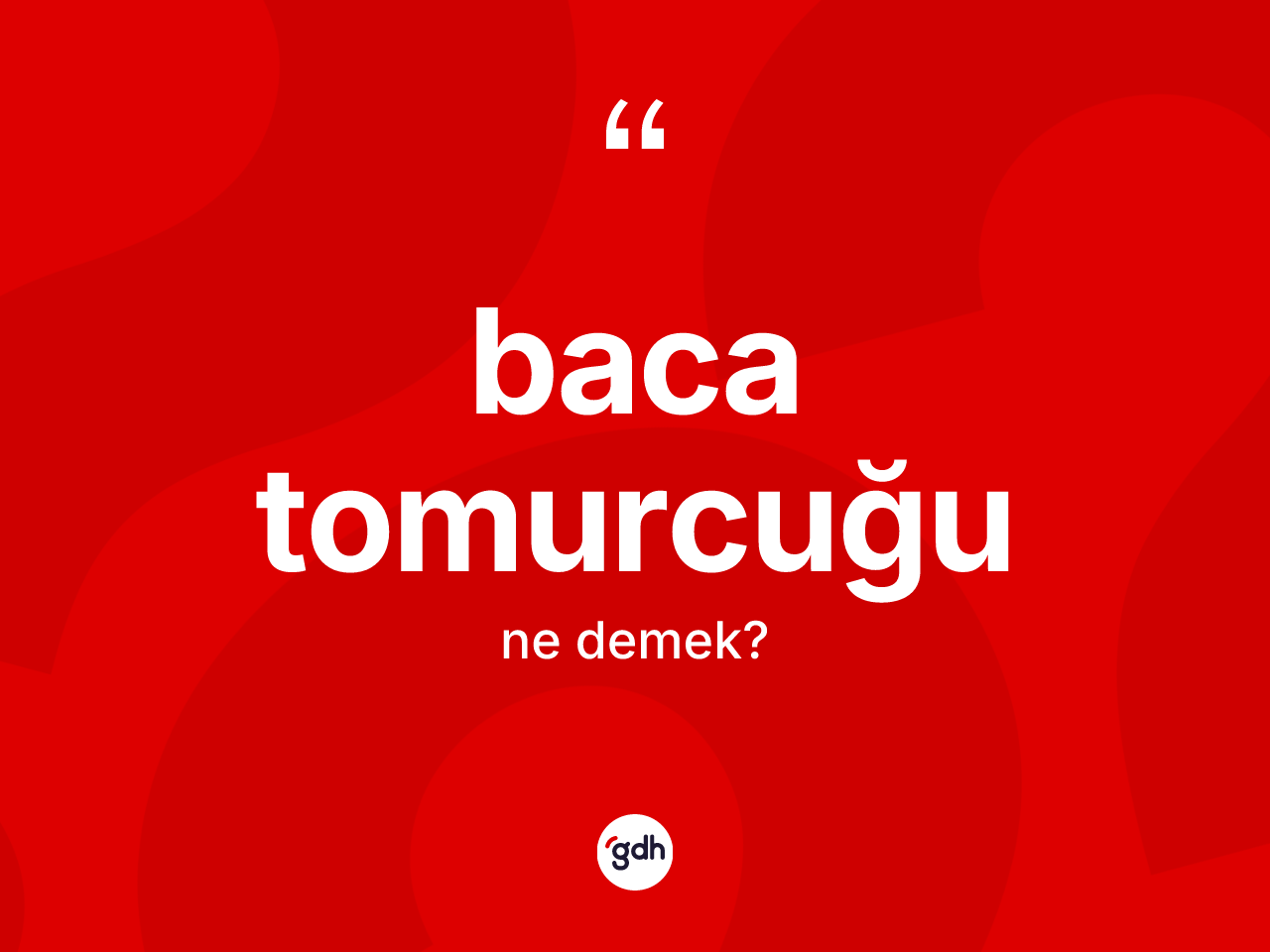 Baca tomurcuğu kelimesinin tanımı nedir? Baca tomurcuğu kelimesinin TDK anlamı nedir?