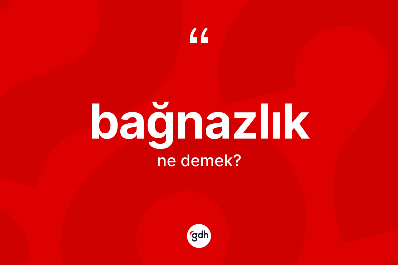Bağnazlık ne demek?