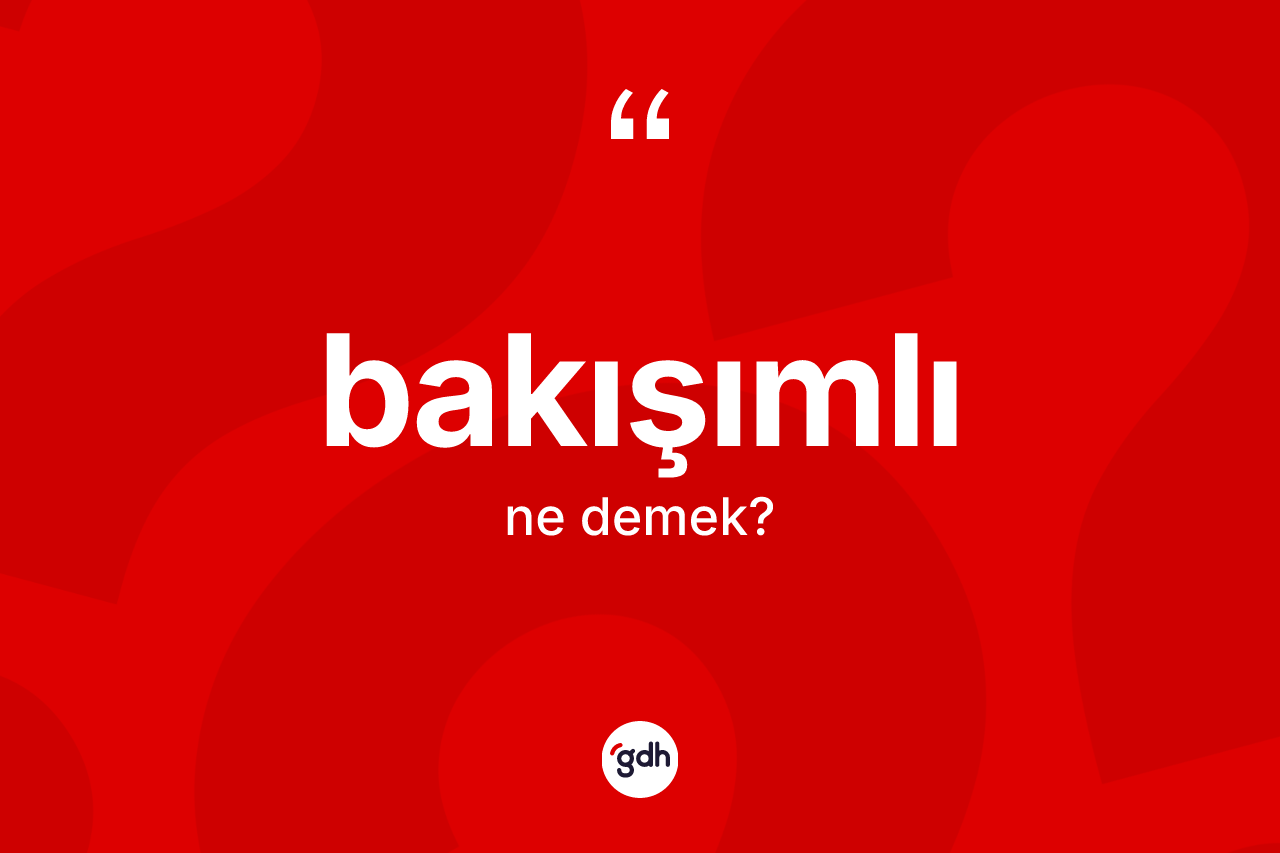 Bakışımlı ne demek?
