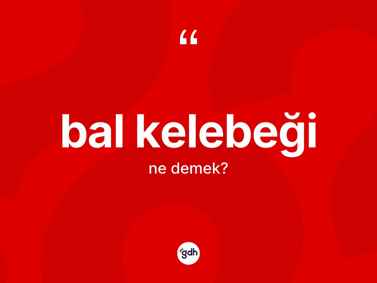 Bal kelebeği kelimesi ne anlama gelir? Bal kelebeğinin TDK'ya göre anlamı nedir?