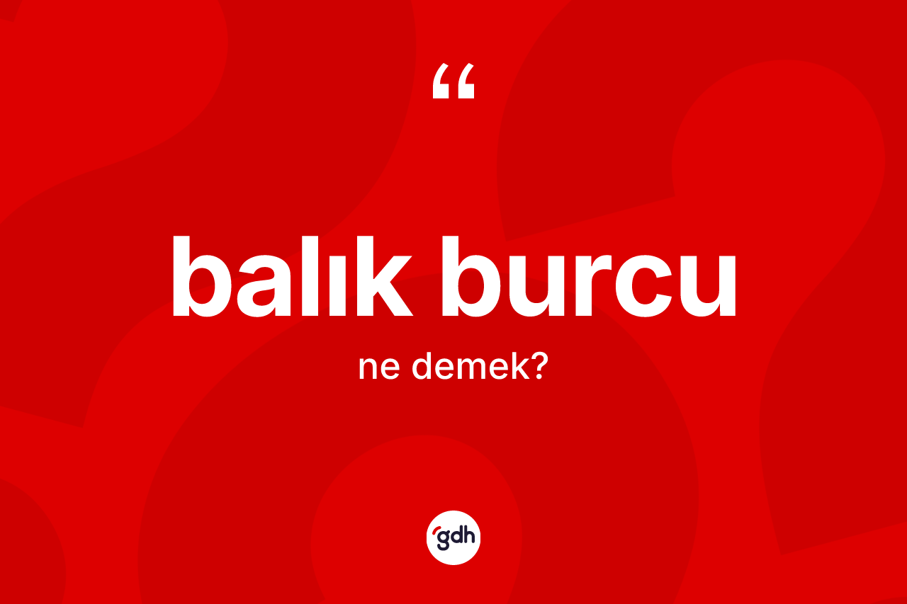 Balık Burcu ne demek? Balık Burcu'nun sözlükteki anlamı nedir?