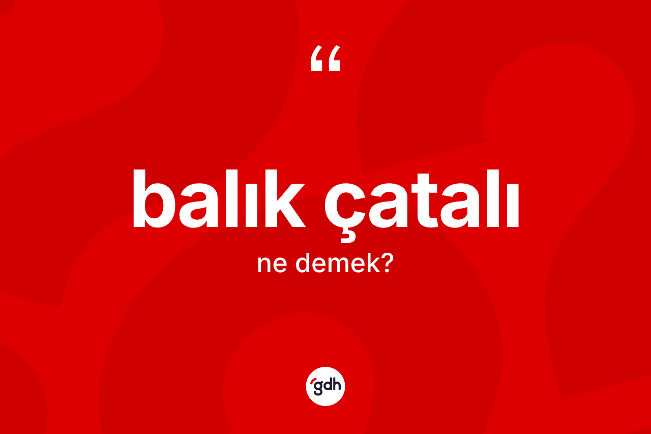 Balık çatalı kelimesinin sözlükteki tanımı nedir? Balık çatalı kelimesinin TDK'ya göre açıklaması nedir?