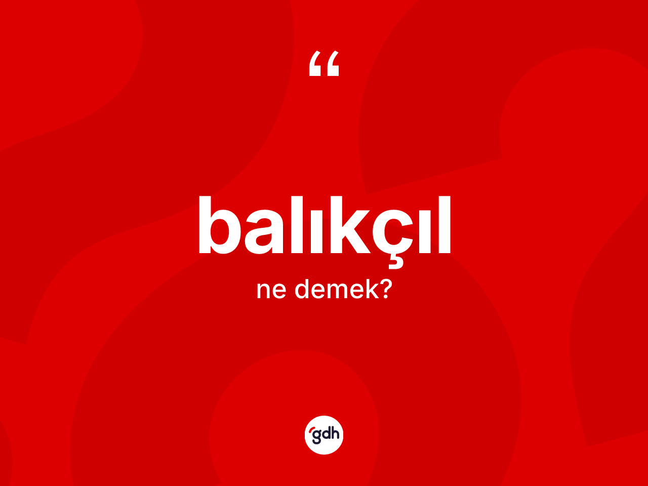 Balıkçıl kelimesi nedir? Balıkçılın TDK'ya göre anlamı nedir?