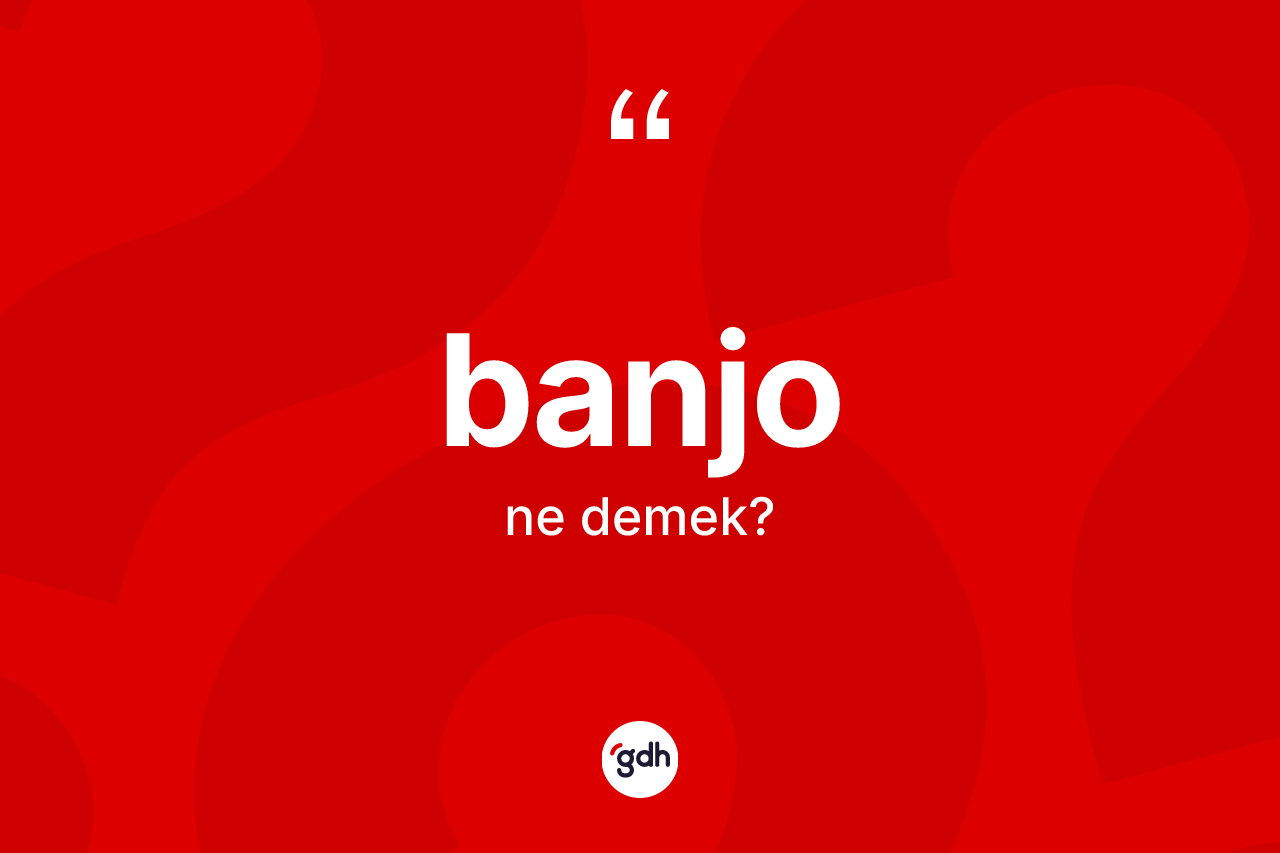 Banjo ne demek?