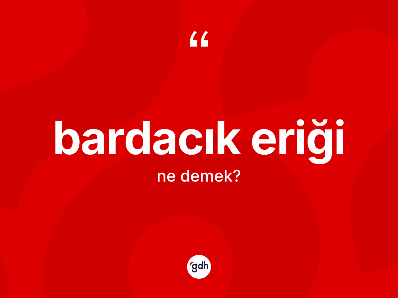 Bardacık eriği ne demek? Bardacık eriği kelimesinin kaç farklı anlamı var?