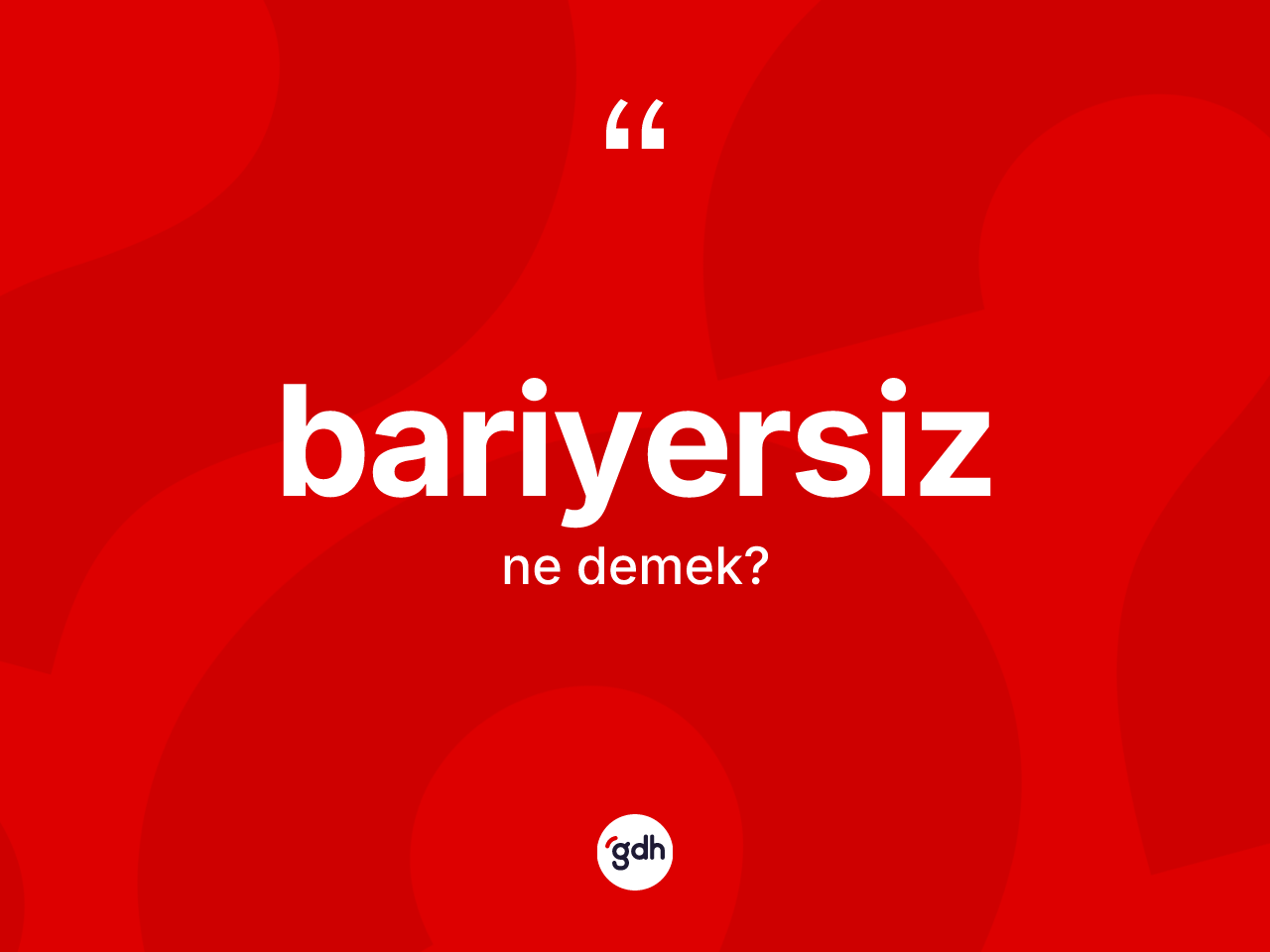 Bariyersiz kelimesinin tanımı nedir? Bariyersiz kelimesinin TDK anlamı nedir?