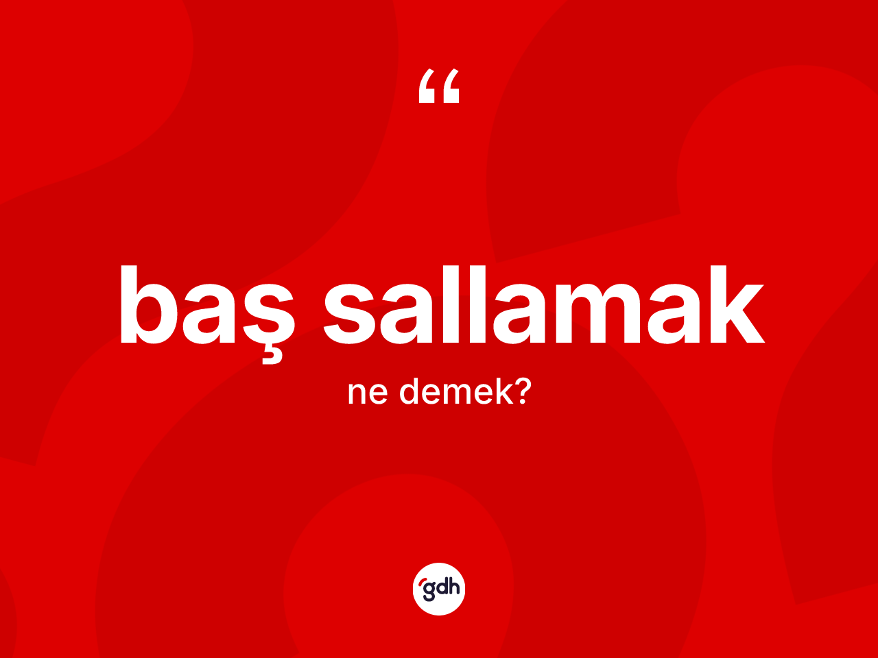 Baş sallamak ne demek? Baş sallamak ifadesinin TDK anlamı nedir?