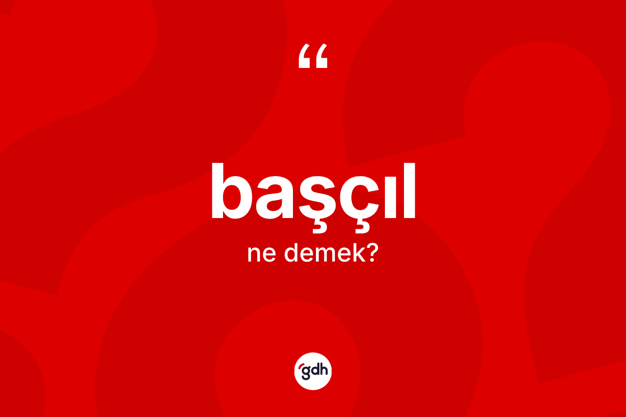 Başçıl kelimesinin tanımı nedir? Başçılın TDK'ya göre anlamı nedir?