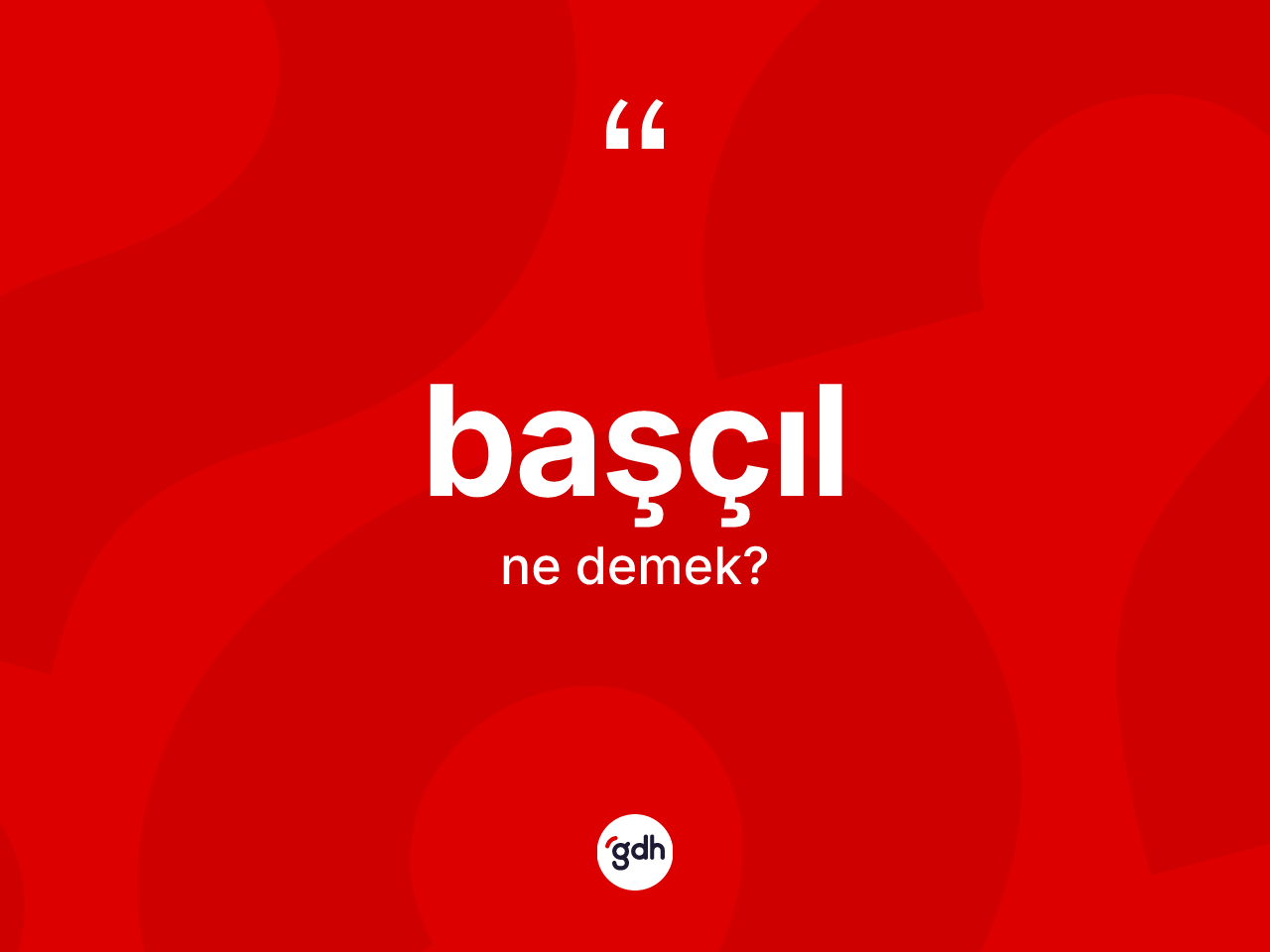Başçıl kelimesinin tanımı nedir? Başçılın TDK'ya göre anlamı nedir?