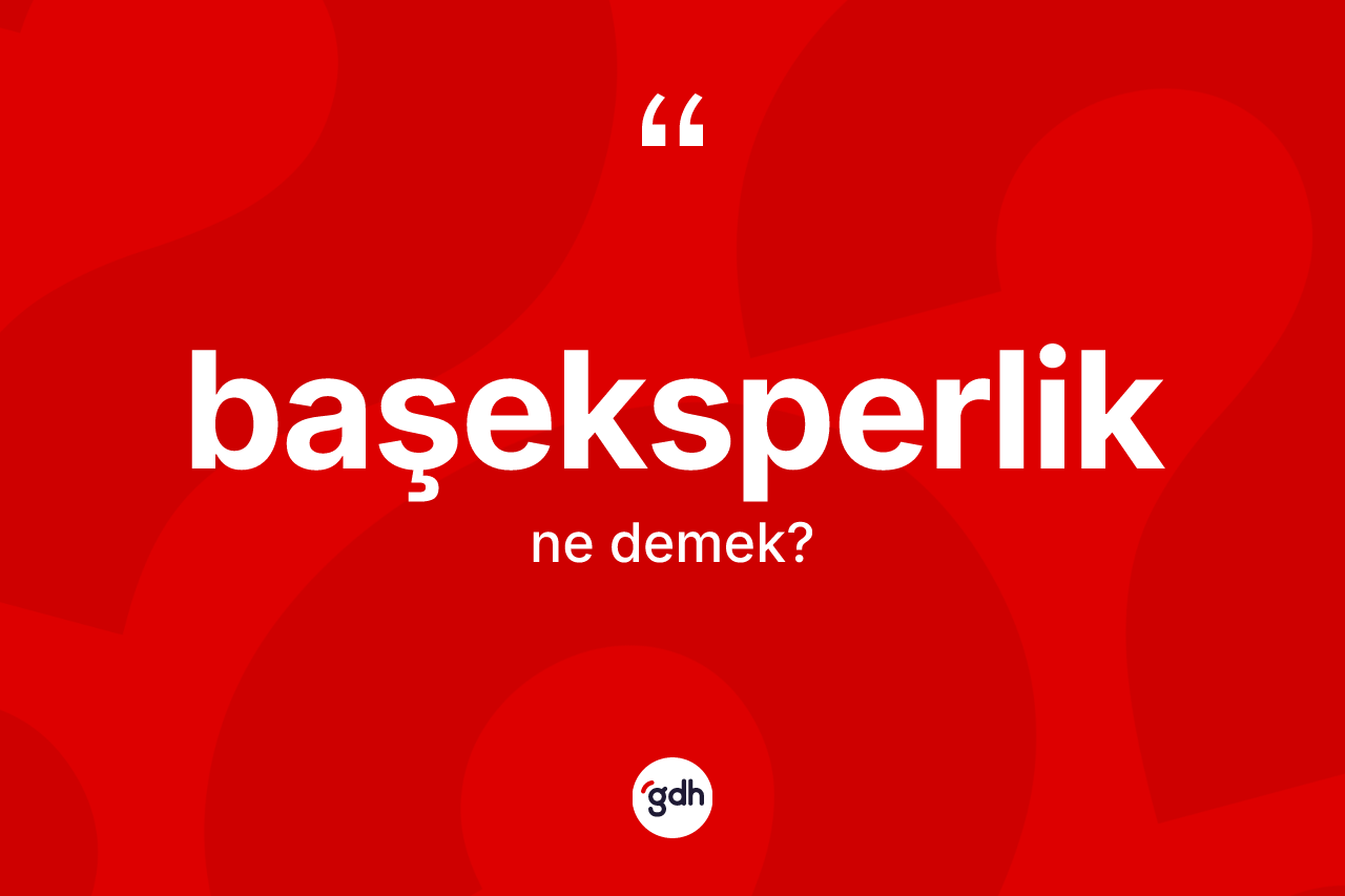 Başeksperlik kelimesinin anlamı nedir? Başeksperlik kelimesinin kaç farklı anlamı var?