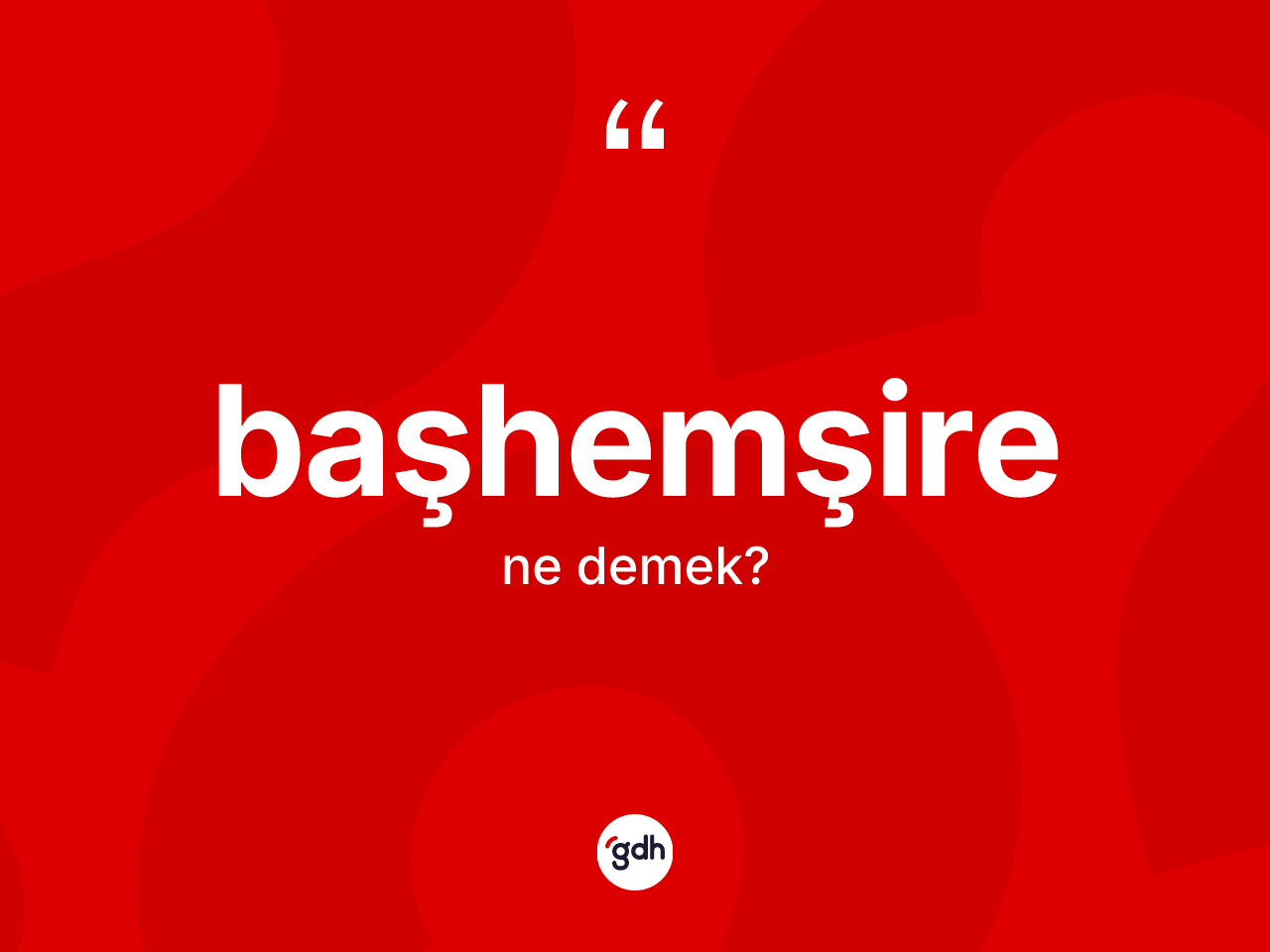 Başhemşire kelimesi ne demek? Başhemşirenin TDK'ya göre anlamı nedir?