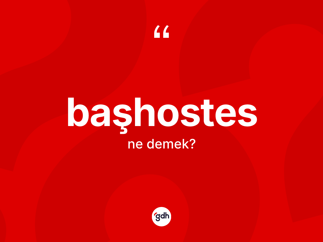 Başhostes kelimesi ne anlama gelir? Başhostesin sözlükteki anlamı nedir?